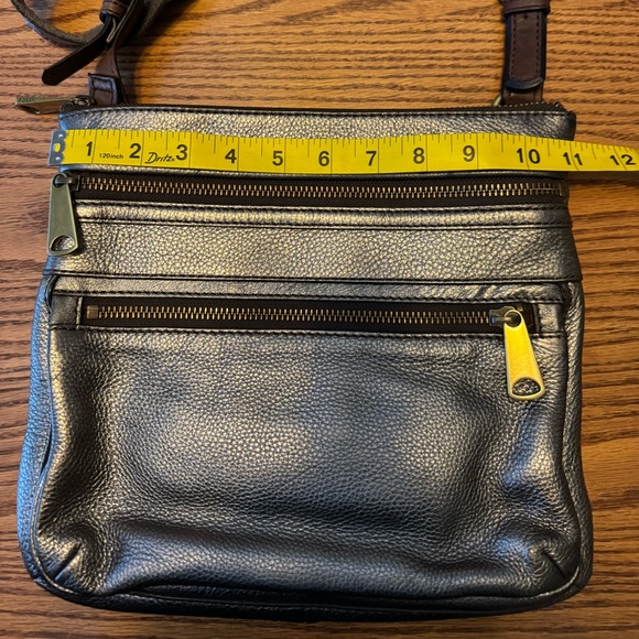 Fossil Metallic Bronze Crossbody Bag with Coordinating Wallet - Picture 14 of 15